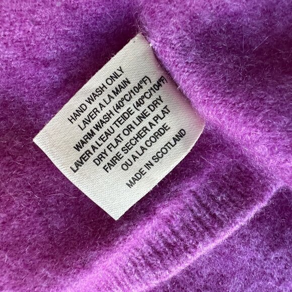 Vintage Cashmere Red by Hawick Womens Medium Sweater Pure Cashmere V-Neck - Picture 8 of 8